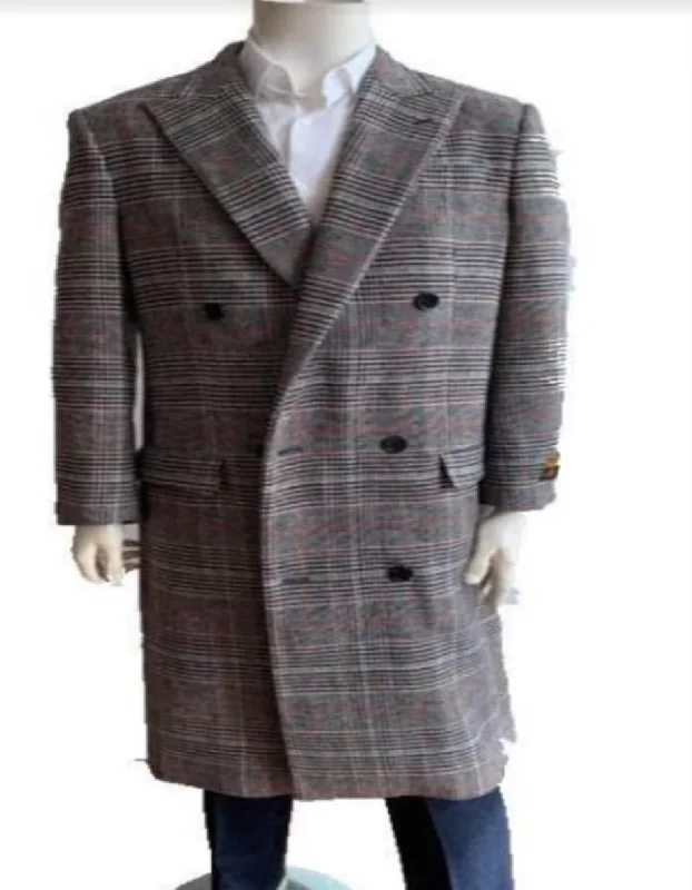 Mens Overcoat - Topcoat For Men - Winter Fabric - Mens Overcoat - Full Length Topcoat - Wool Coat