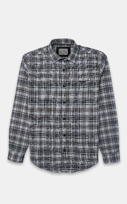 CASUAL SHIRT BEIGE CHECK