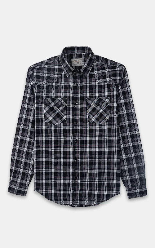 CASUAL SHIRT BLACK GREY