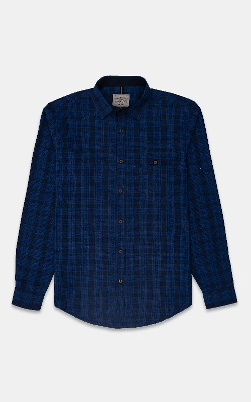 CASUAL SHIRT BLUE CHECK