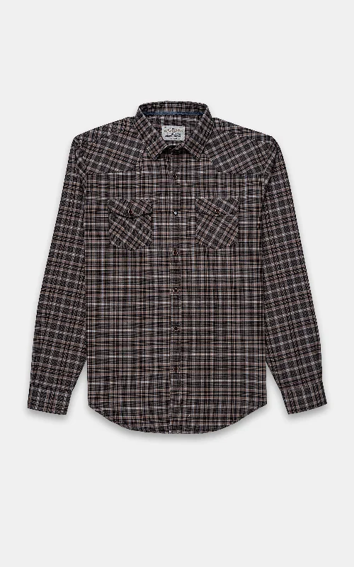 CASUAL SHIRT BROWN CHECK