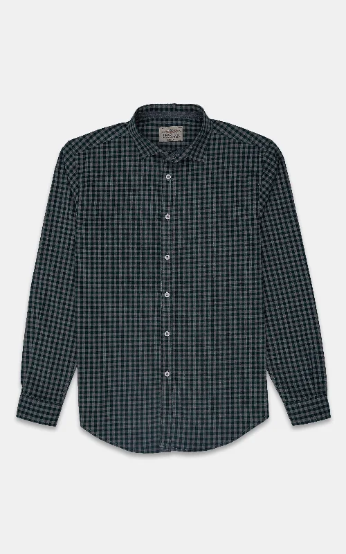 CASUAL SHIRT GREEN CHECK