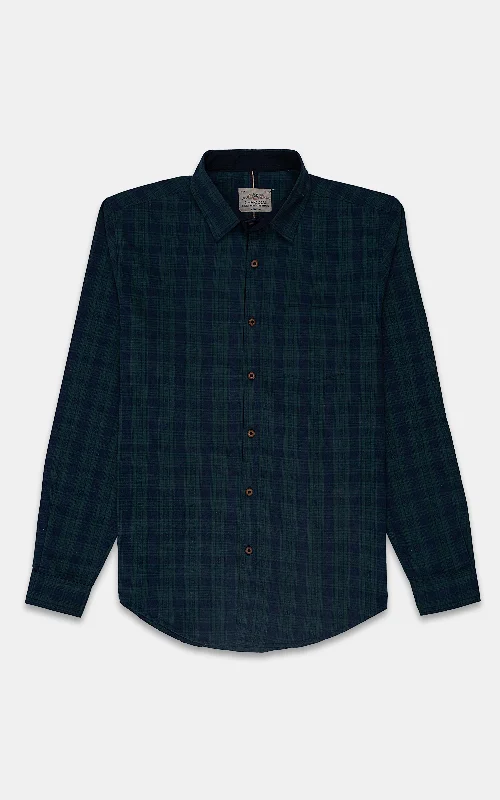 CASUAL SHIRT GREEN CHECK