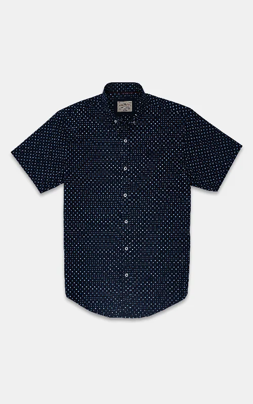 CASUAL SHIRT NAVY PRINTED