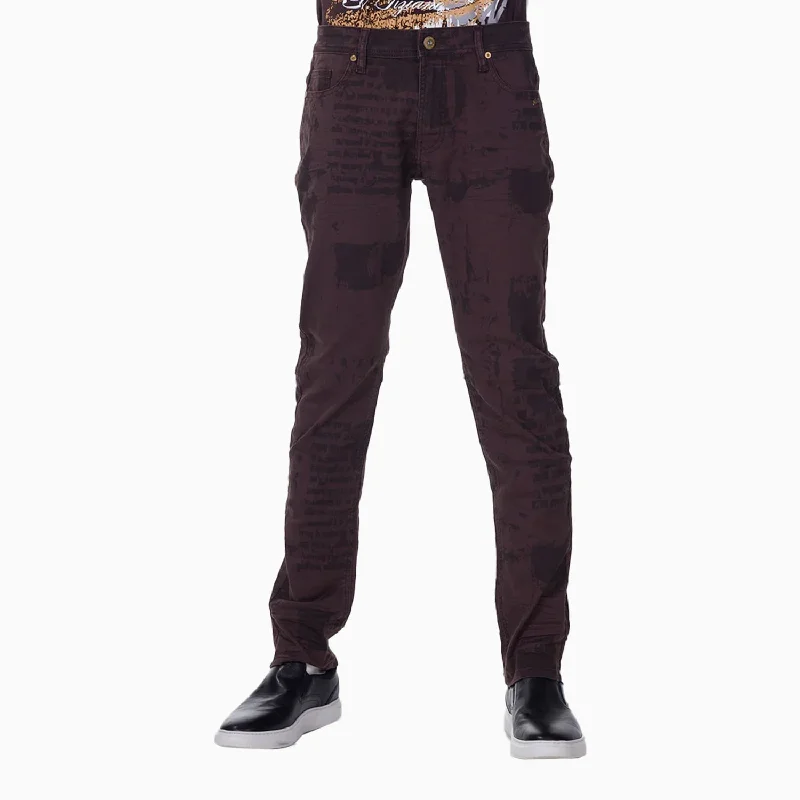 Men's Dell Printed Stretch Twill Denim Pant