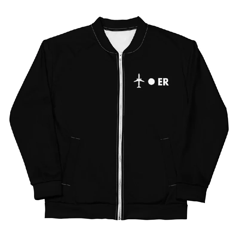 PLANE-SPOT-ER (BLACK) Unisex Bomber Jacket