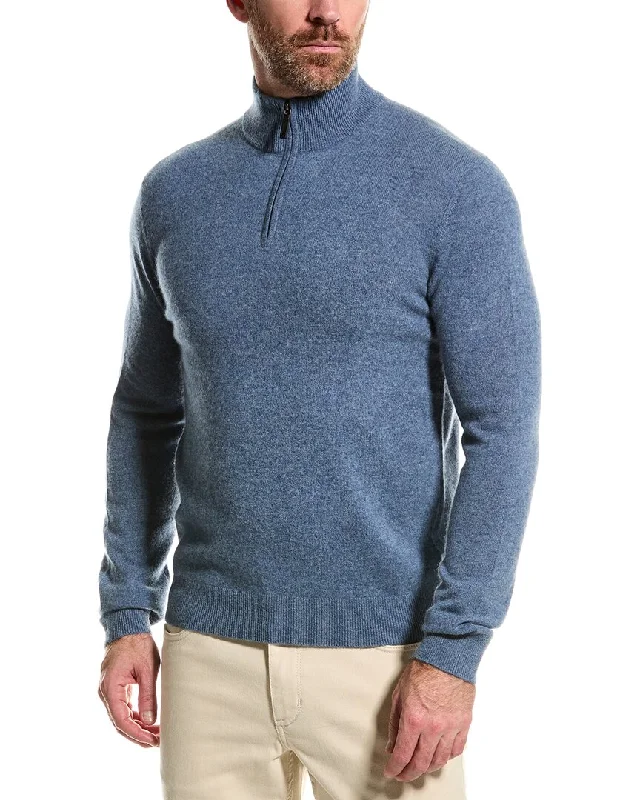 Alashan Cashmere 1/4-Zip Mock Sweater