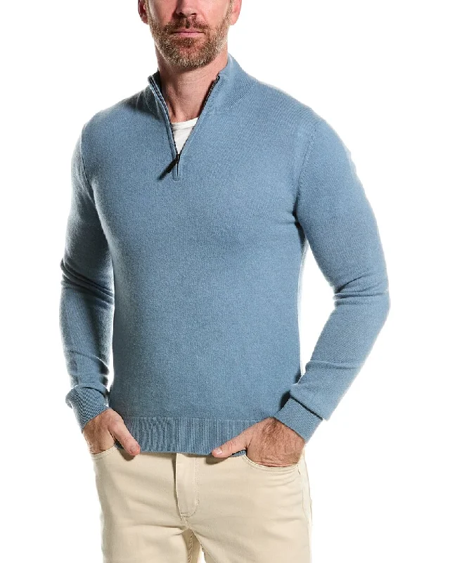 Alashan Cashmere 1/4-Zip Mock Sweater