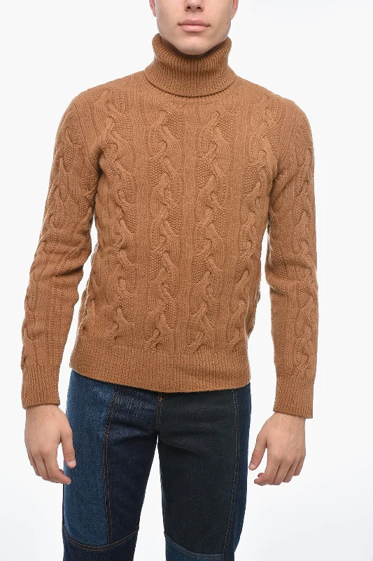 Altea Turtleneck Aran Virgin Wool Sweater