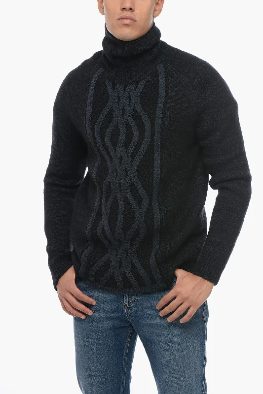 Armani GIORGIO Turtleneck Cashmere Blend Pullover