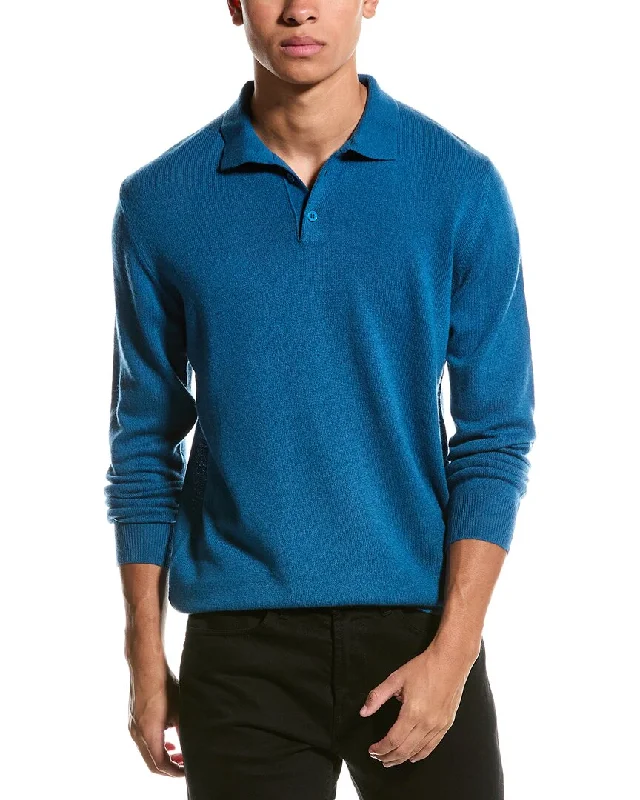 Brodie Cashmere Wool & Cashmere-Blend Brodie Trophy Neck Sweater