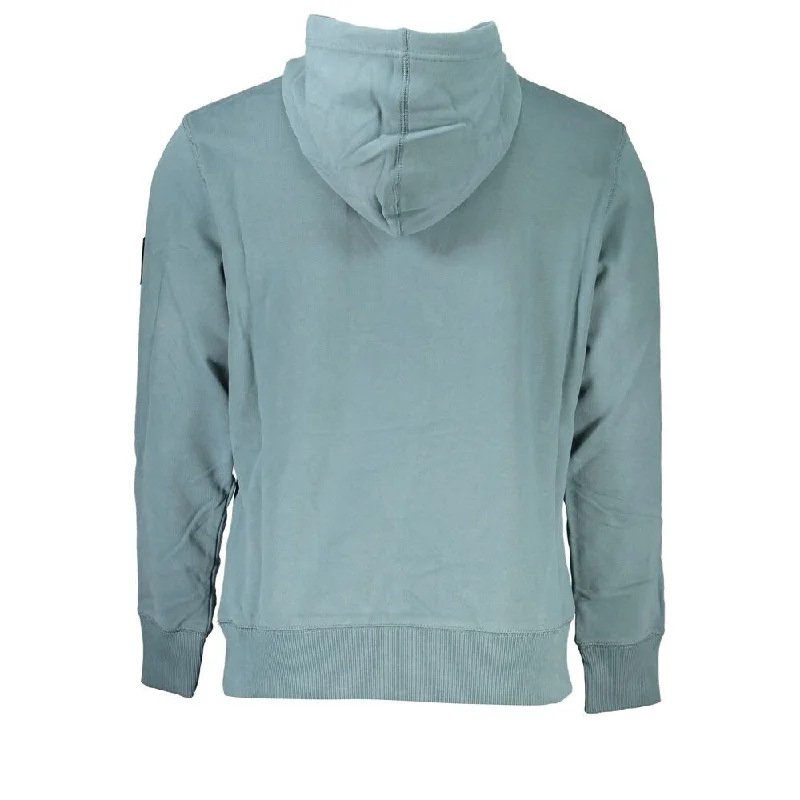 Calvin Klein Chic Green Hooded Cotton Men's Sweatshirt