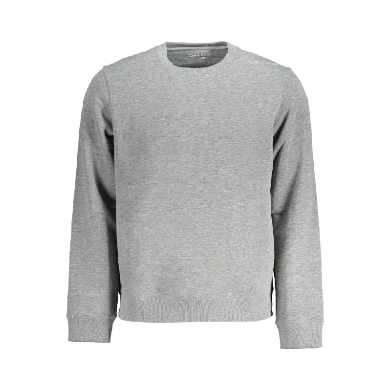 Calvin Klein Gray Polyester Men's Sweater