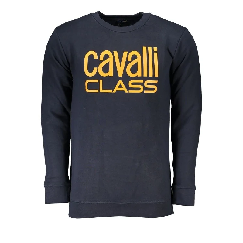 Cavalli Class Blue Cotton Men's Sweater