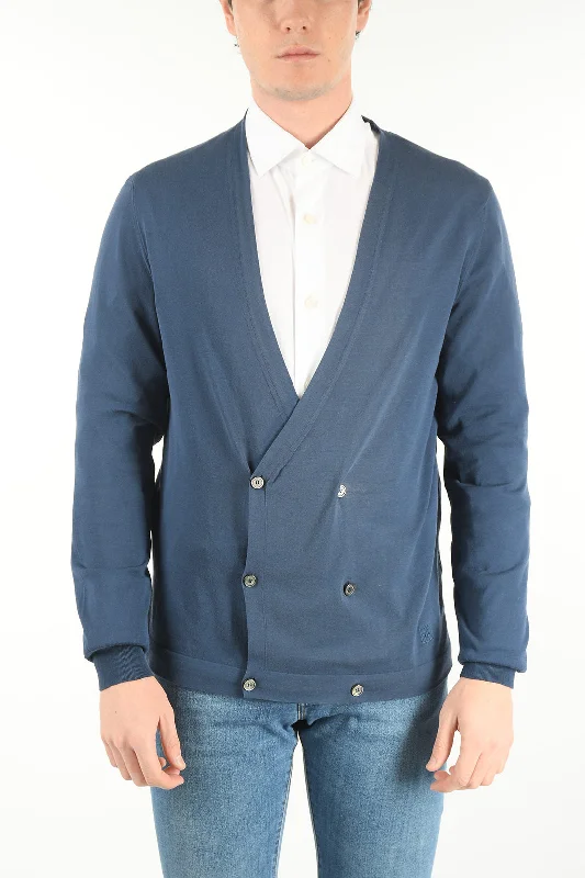 Corneliani ID Double-breasted Cotton Cardigan