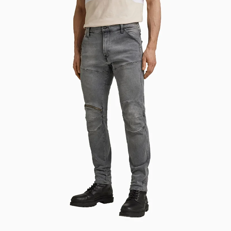 Men's 3D Zip Knee Skinny Denim Pant