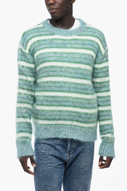 Marni Mohair Wool Pullover with Striped Pattern