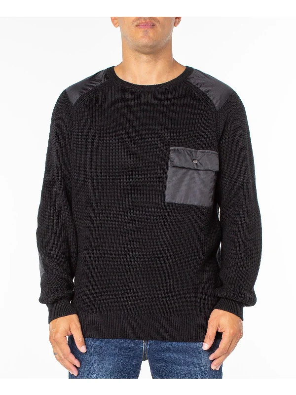 Mens Cable Knit Casual Pullover Sweater