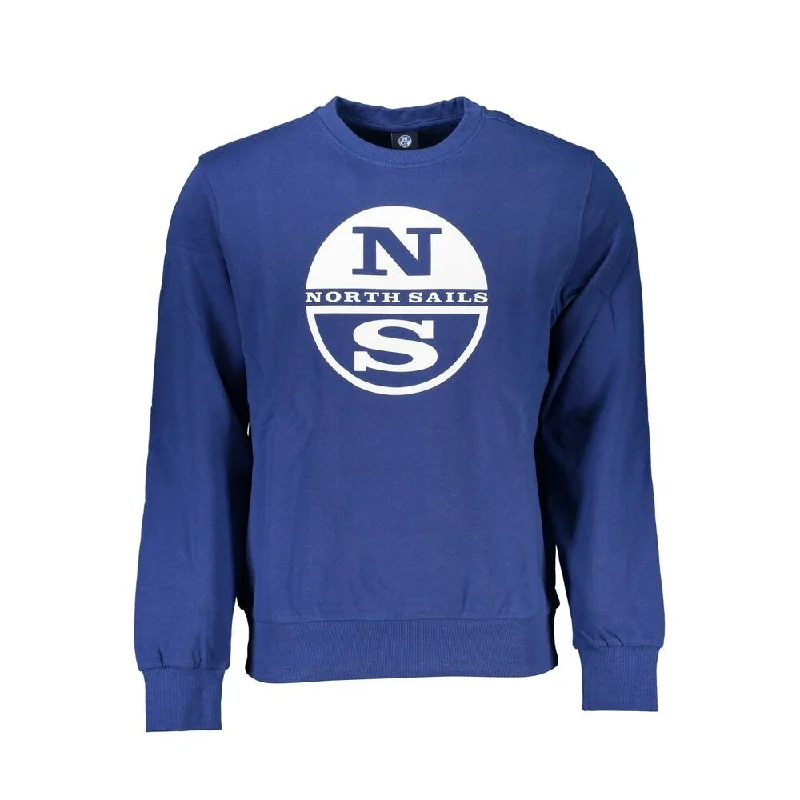 North Sails Blue Cotton Men's Sweater