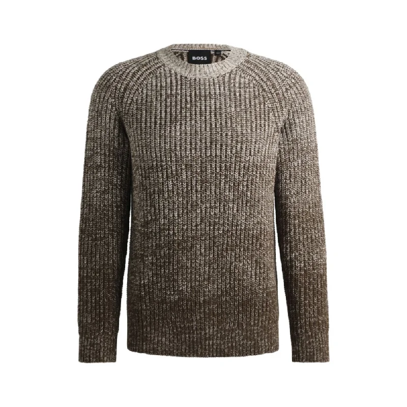 Regular-fit sweater with degrad knit