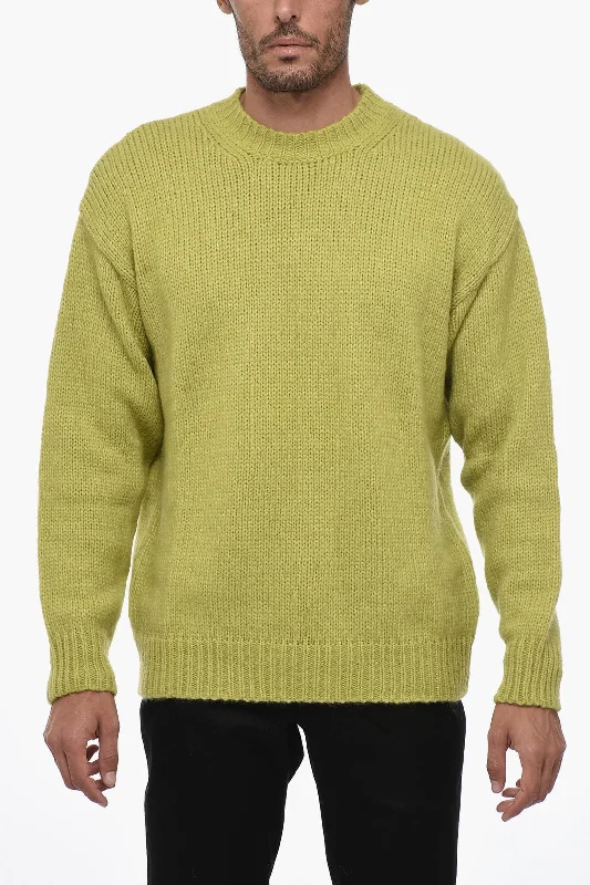 Roberto Collina Crew Neck Alpaca Blend Pullover