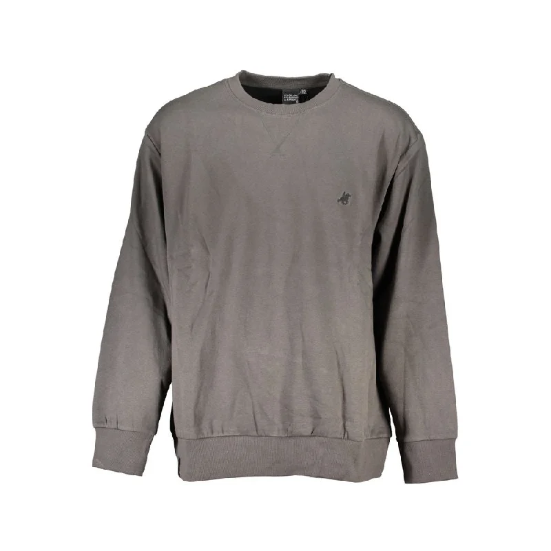 U.S. Grand Polo Gray Cotton Men's Sweater