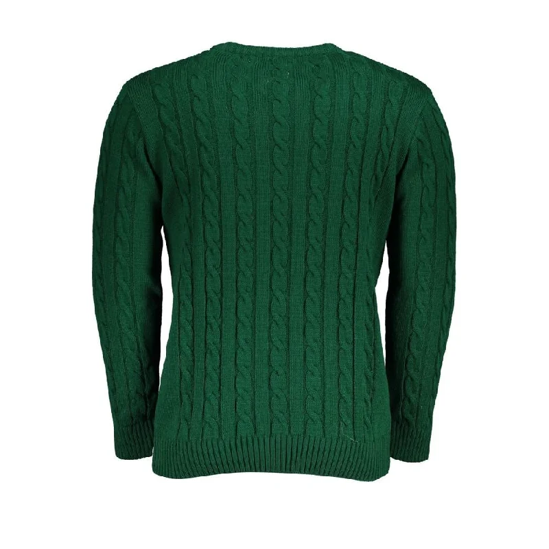 U.S. Grand Polo Green Fabric Men's Sweater