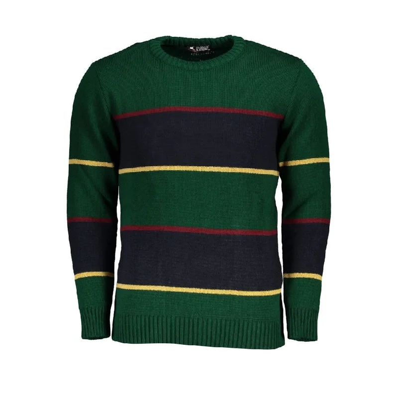 U.S. Grand Polo Green Fabric Men's Sweater