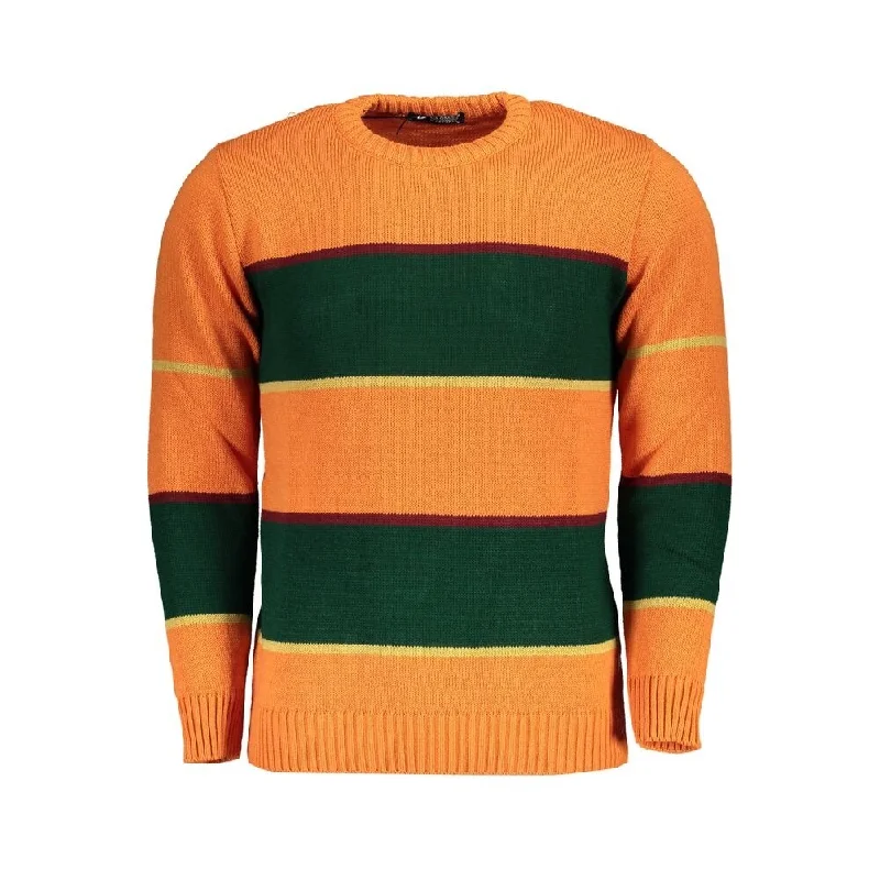 U.S. Grand Polo Orange Fabric Men's Sweater