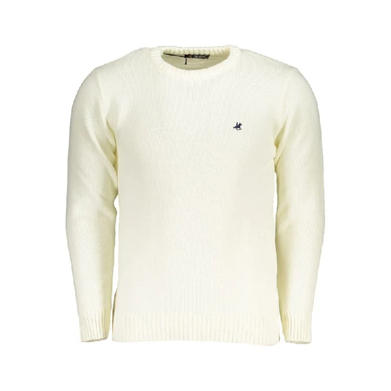 U.S. Grand Polo White Fabric Men's Sweater