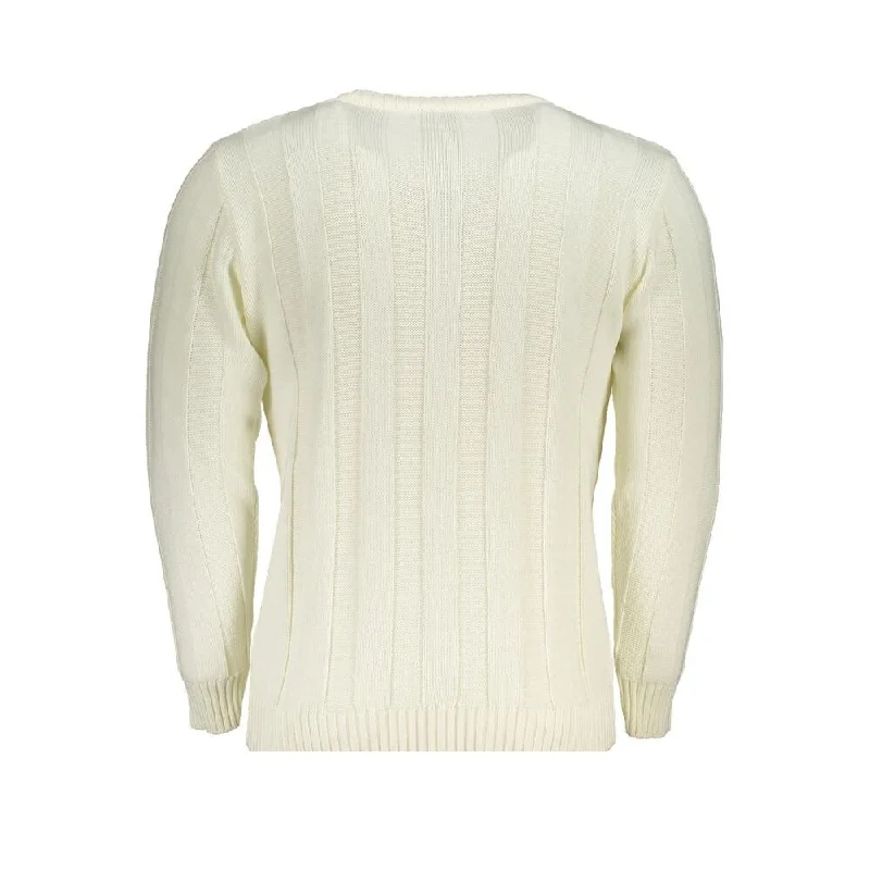 U.S. Grand Polo White Fabric Men's Sweater