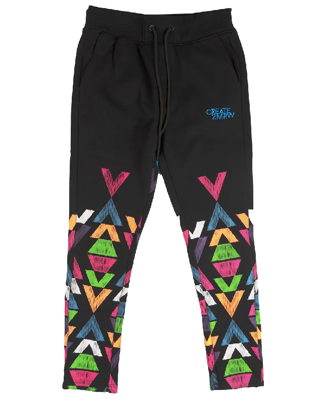 CREATE 2MRW GRAPHIC JOGGER PANTS BLACK - CF1431