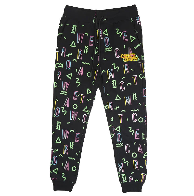 CREATE 2MRW GRAPHIC JOGGER PANTS BLACK - CF1443