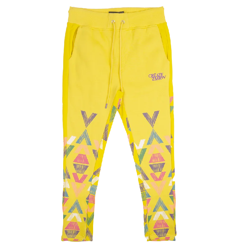 CREATE 2MRW GRAPHIC JOGGER PANTS YELLOW - CF1431