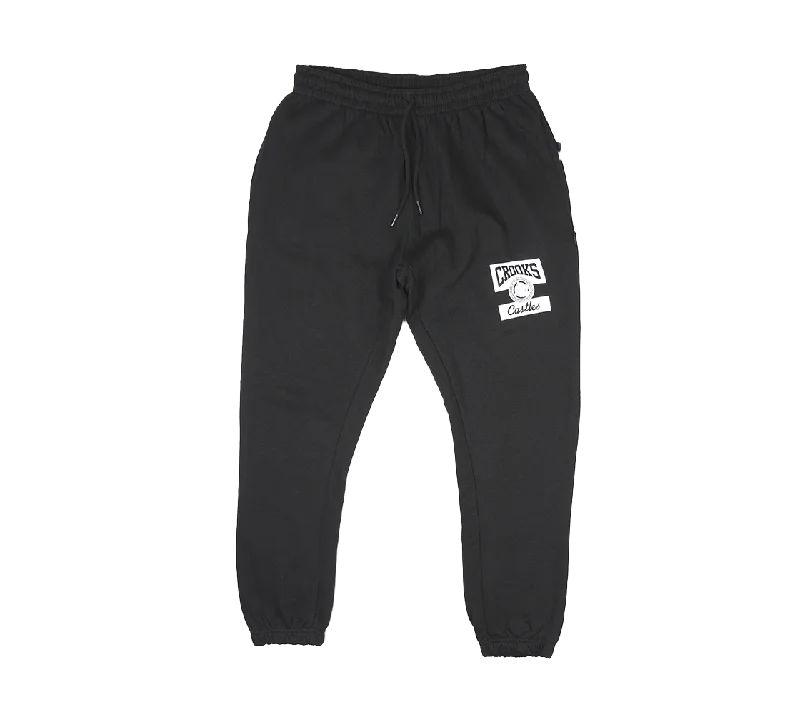 CROOKS & CASTLES LOGO SWEATPANT JOGGERS BLACK - 2150636