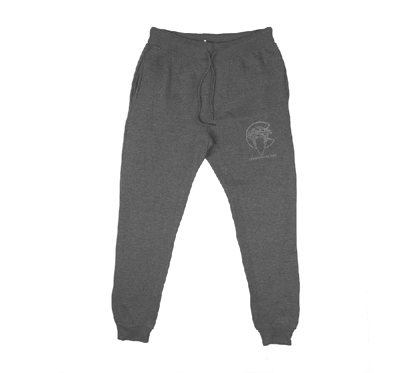 CROOKS & CASTLES LOGO SWEATPANT JOGGERS CHARCOAL - QS2100639