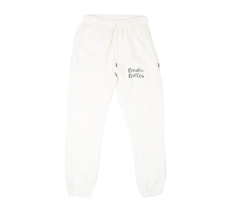 CROOKS & CASTLES LOGO SWEATPANT JOGGERS NATURAL - QS2100636