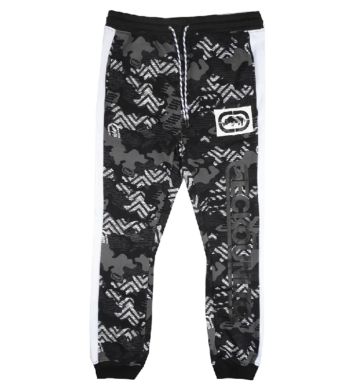 ECKO UNLTD FLEECE JOGGER PANTS BLACK CAMO - EO31G632