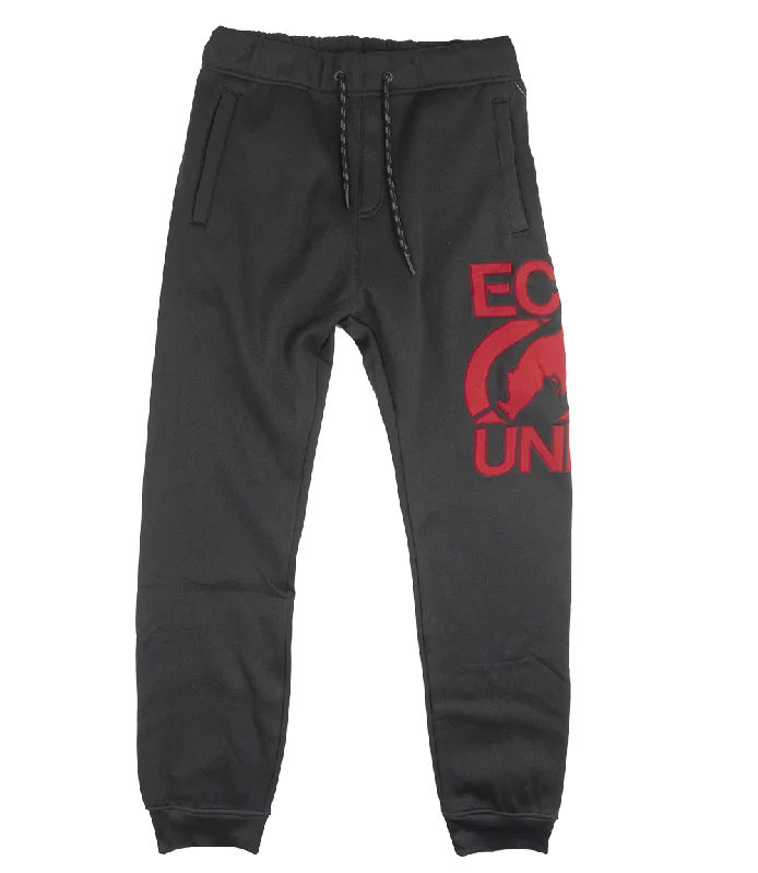 ECKO UNLTD FLEECE JOGGER PANTS BLACK - E032G883B