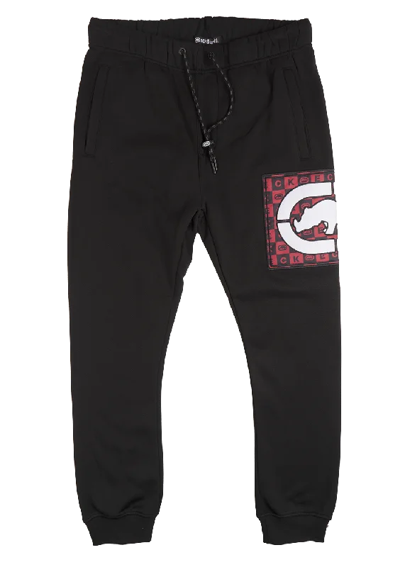 ECKO UNLTD FLEECE JOGGER PANTS BLACK - EO31G591