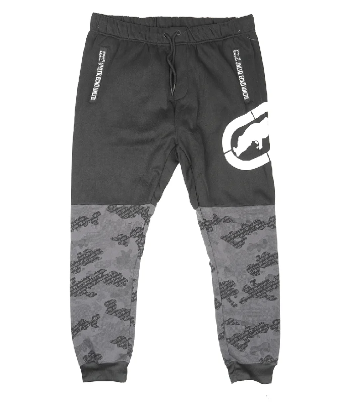 ECKO UNLTD FLEECE JOGGER PANTS BLACK - EO31G624