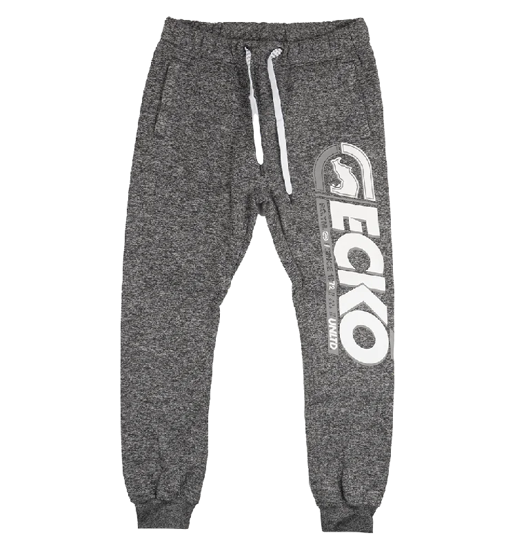 ECKO UNLTD FLEECE JOGGER PANTS BLACK FLYKNIT - EO12G819