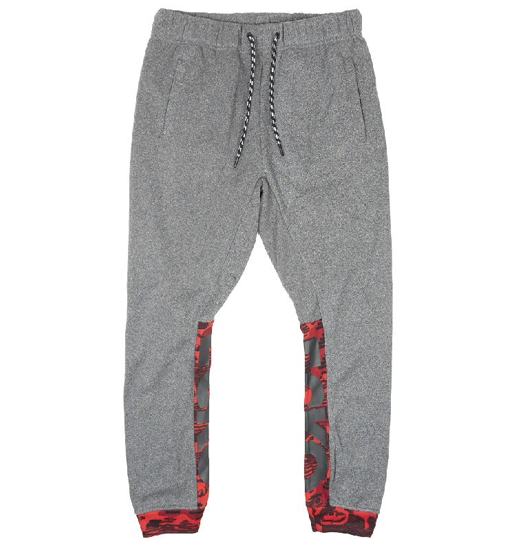 ECKO UNLTD FLEECE JOGGER PANTS BLACK MARLED - EO31G657