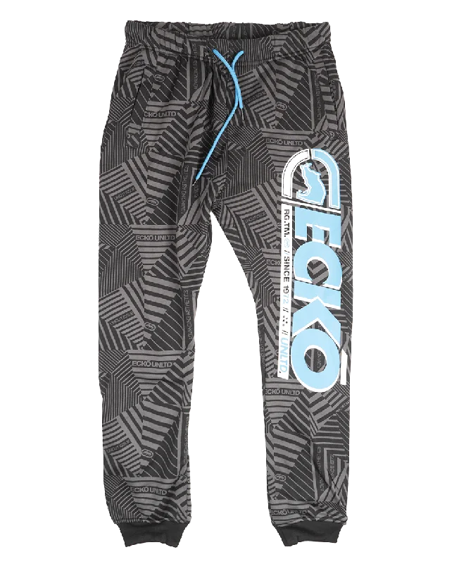 ECKO UNLTD FLEECE JOGGER PANTS BLACK TAKE FLIGHT - EO12G819