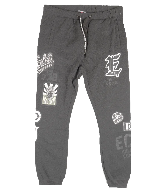 ECKO UNLTD FLEECE JOGGER PANTS CHARCOAL HTR - EO31G521