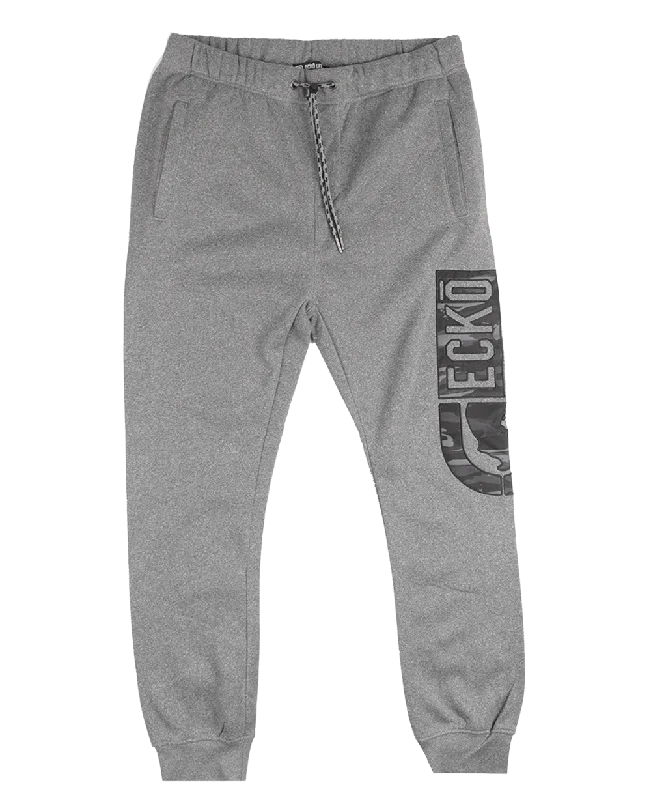 ECKO UNLTD FLEECE JOGGER PANTS CHARCOAL HTR - EO31G586B