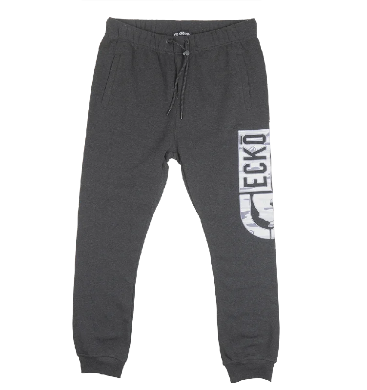 ECKO UNLTD FLEECE JOGGER PANTS CHARCOAL HTR - EO31G586B