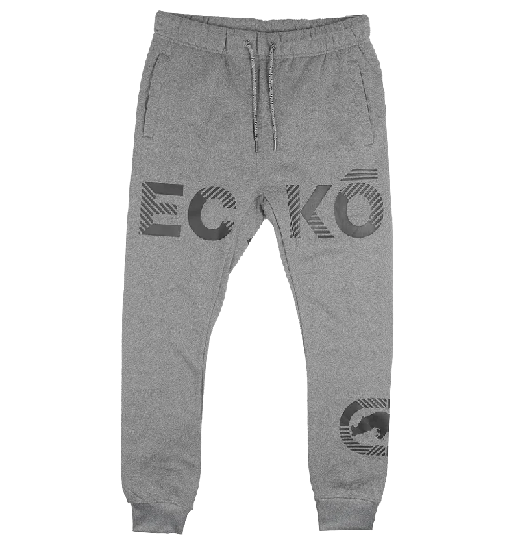 ECKO UNLTD FLEECE JOGGER PANTS GREY MARLED - E032G855