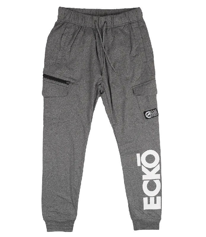 ECKO UNLTD FLEECE JOGGER PANTS GREY MARLED - EO12G643T