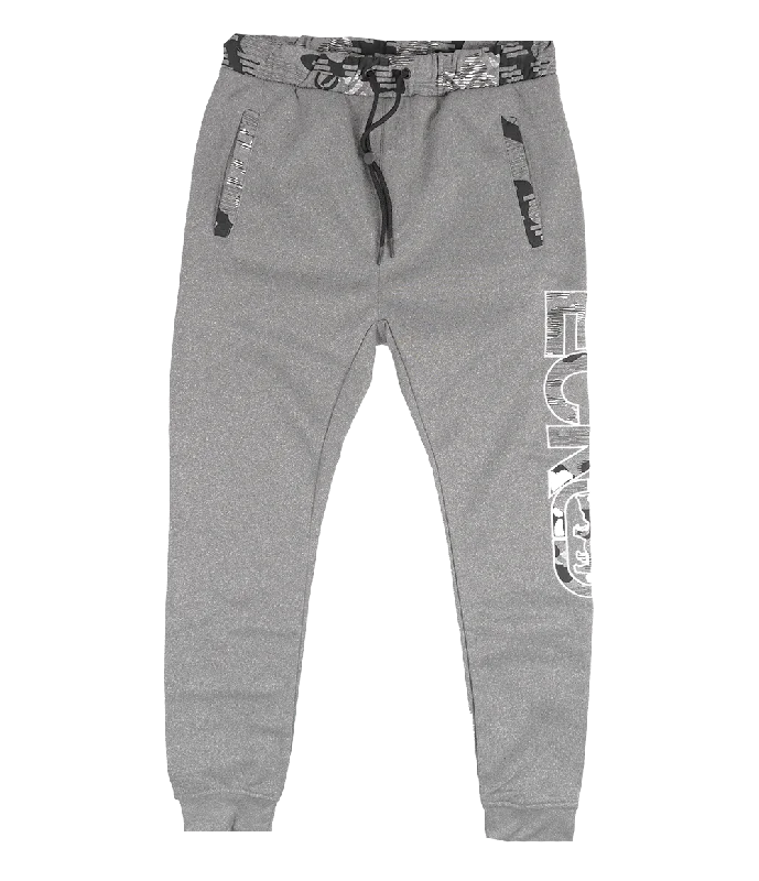 ECKO UNLTD FLEECE JOGGER PANTS GREY MARLED - EO31G577